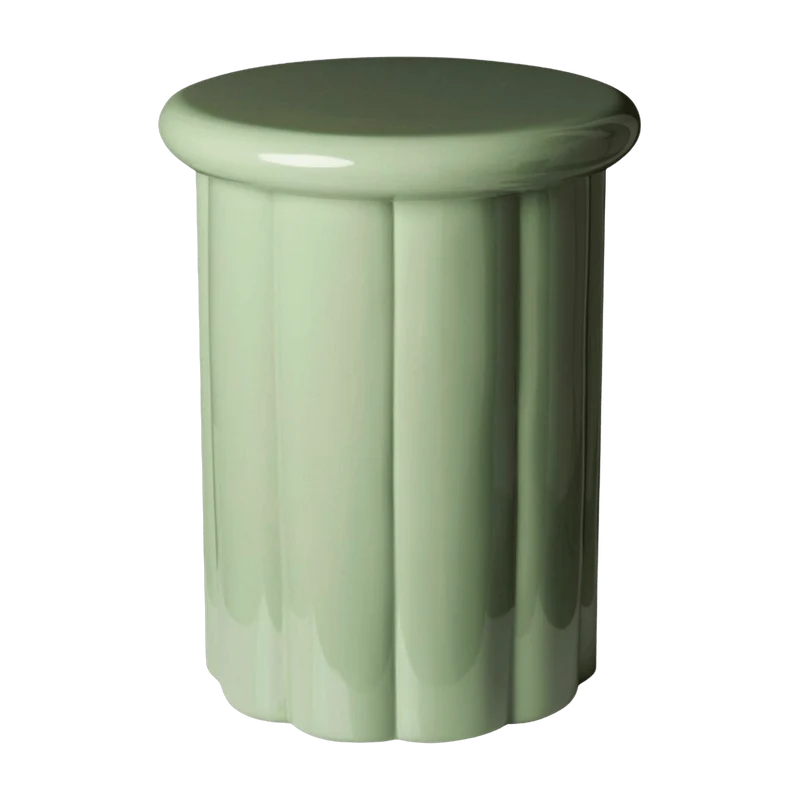 Tabouret laqué vert olive Roman - Pols Potten