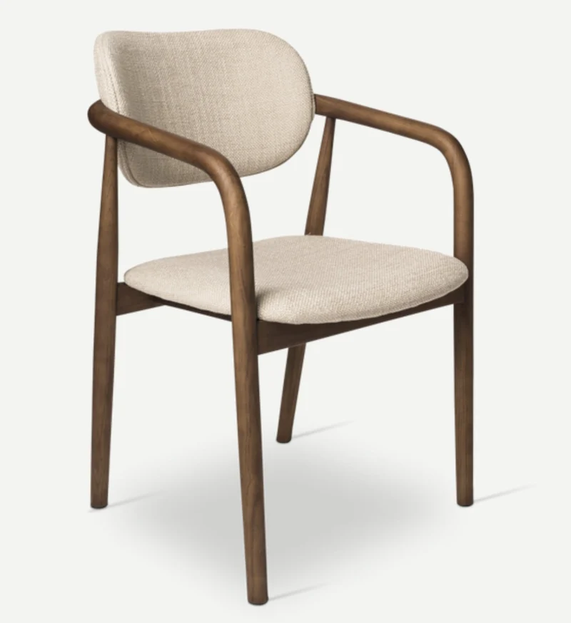 Chaise avec accoudoirs en frêne marron Henry - Pols Potten