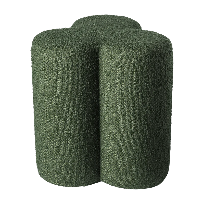 Tabouret trèfle en tissu vert Clover - Pols Potten