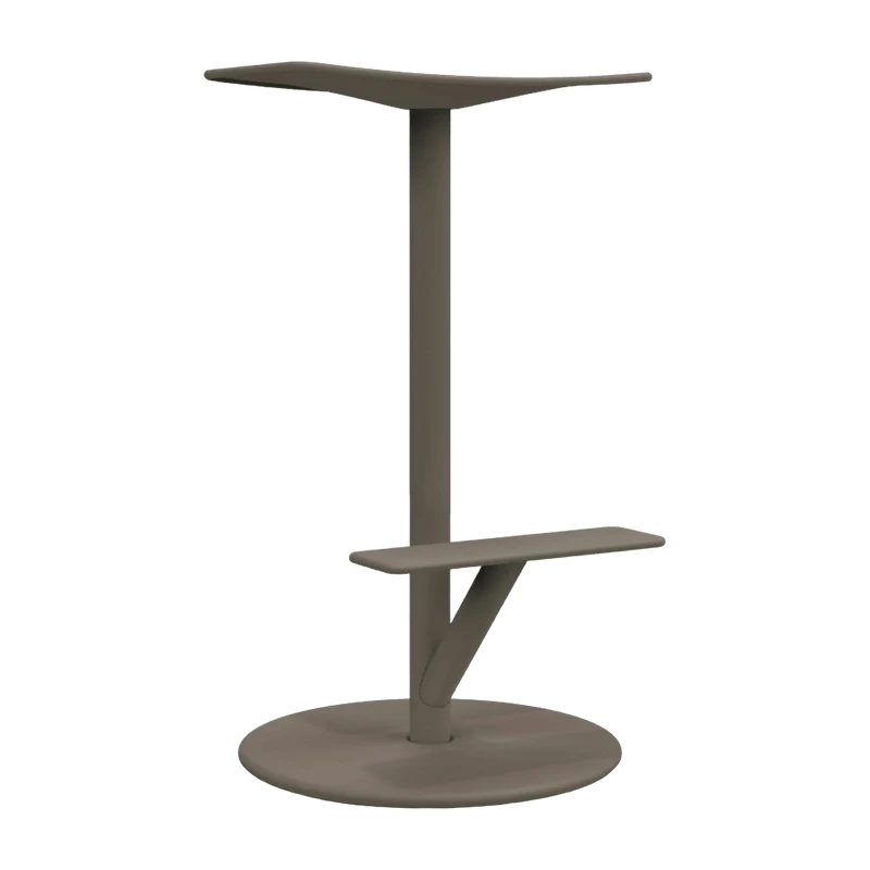 Tabouret en acier mat 66 cm gris Sequoia - Magis