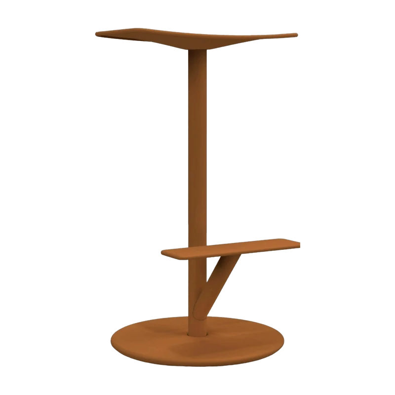 Tabouret en acier mat 66 cm ochre Sequoia - Magis