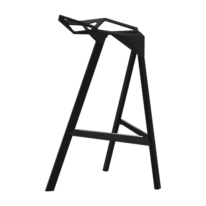 Tabouret en aluminium noir 67 cm One - Magis