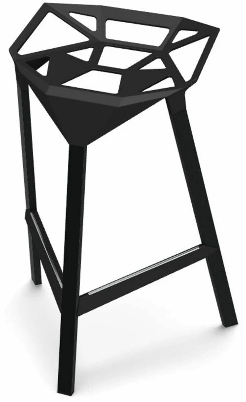 Tabouret en aluminium noir 67 cm One - Magis