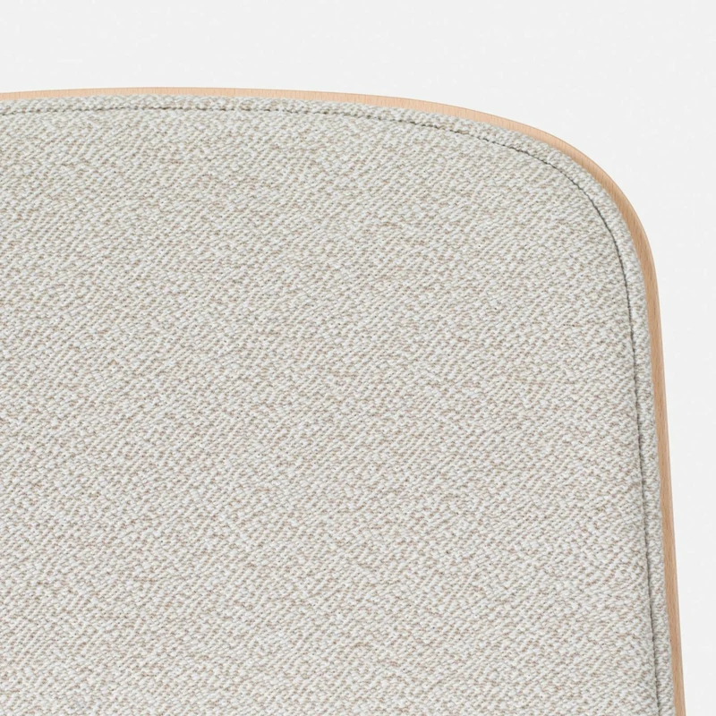 Chaise de bar 75 cm en tissu gris et cadre argenté Touchwood - Hem