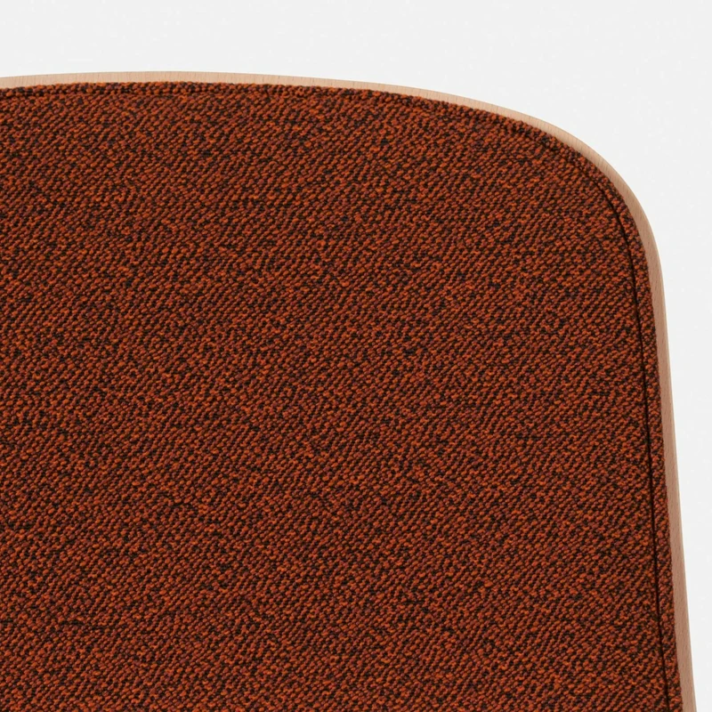 Chaise de bar 75 cm en tissu rouge et cadre argenté Touchwood - Hem