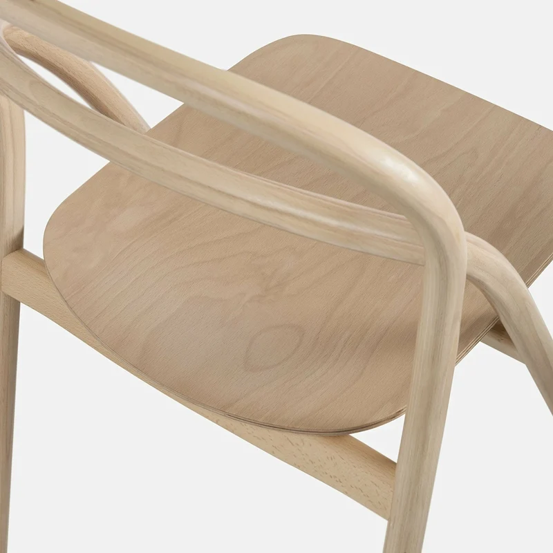 Chaise en bois naturel Udon - Hem