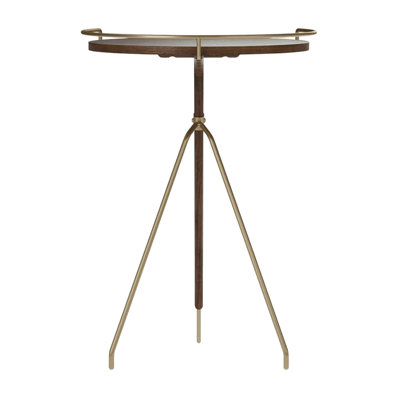 Table d'appoint en noyer massif 60 cm Umanoff - Audo