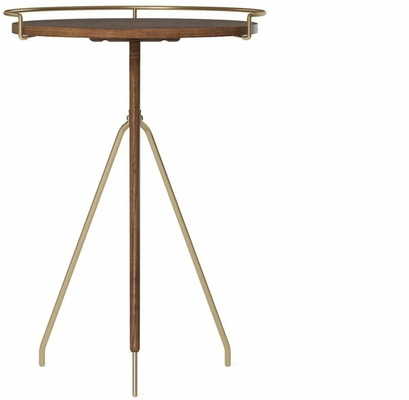 Table d'appoint en noyer massif 60 cm Umanoff - Audo