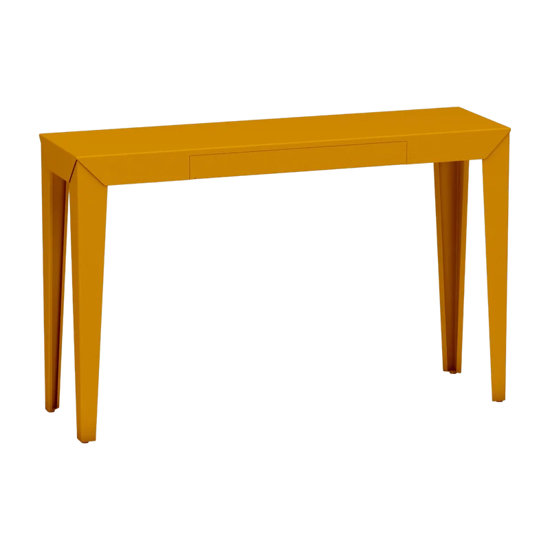 Console à tiroir safran finition mate 120 cm Zef - Matière Grise