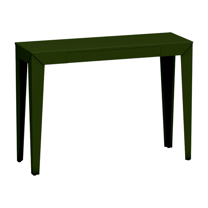 Console à tiroir kaki finition mate 120 cm Zef - Matière Grise