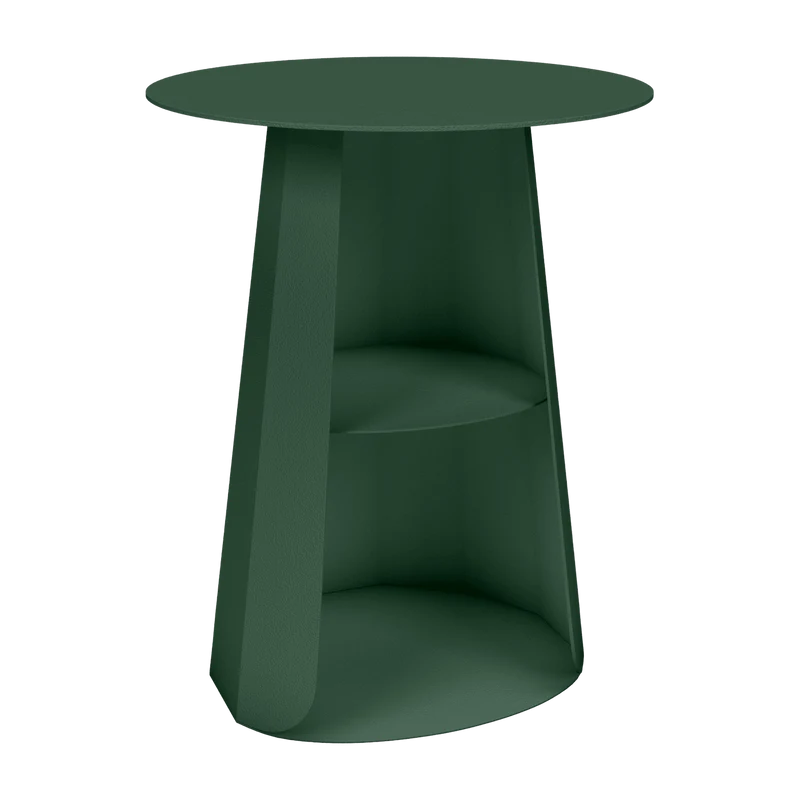 Table de chevet en acier olive 39 cm Ankara - Matière Grise