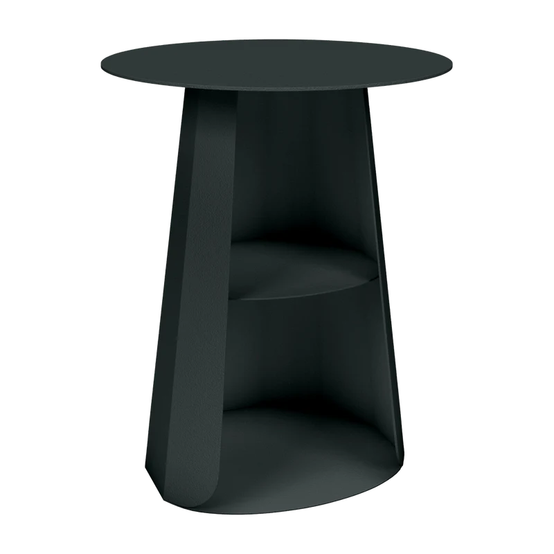 Table de chevet en acier anthracite 39 cm Ankara - Matière Grise