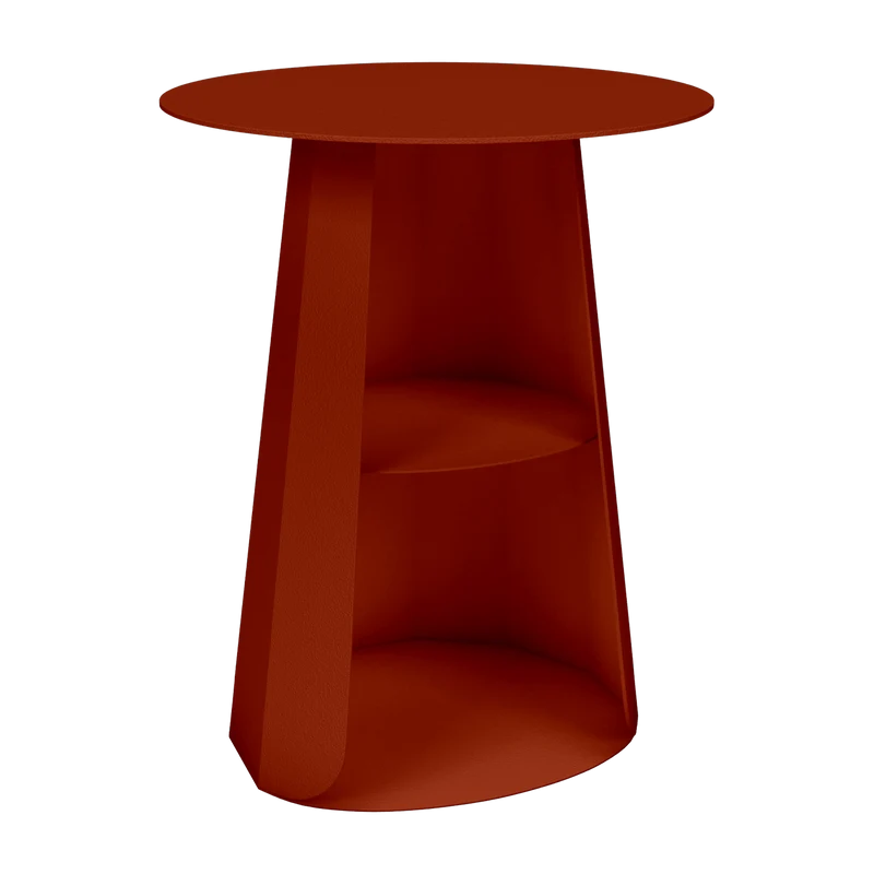 Table de chevet en acier terracotta 39 cm Ankara - Matière Grise