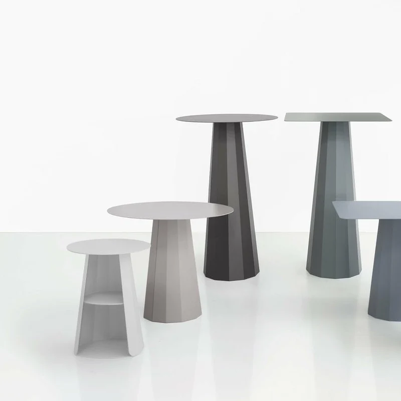 Table de chevet en acier terracotta 39 cm Ankara - Matière Grise