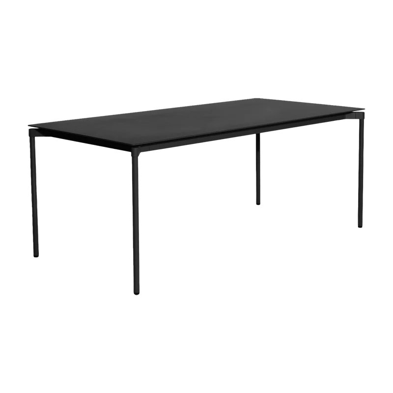 Table de jardin rectangulaire noire Fromme - Petite Friture