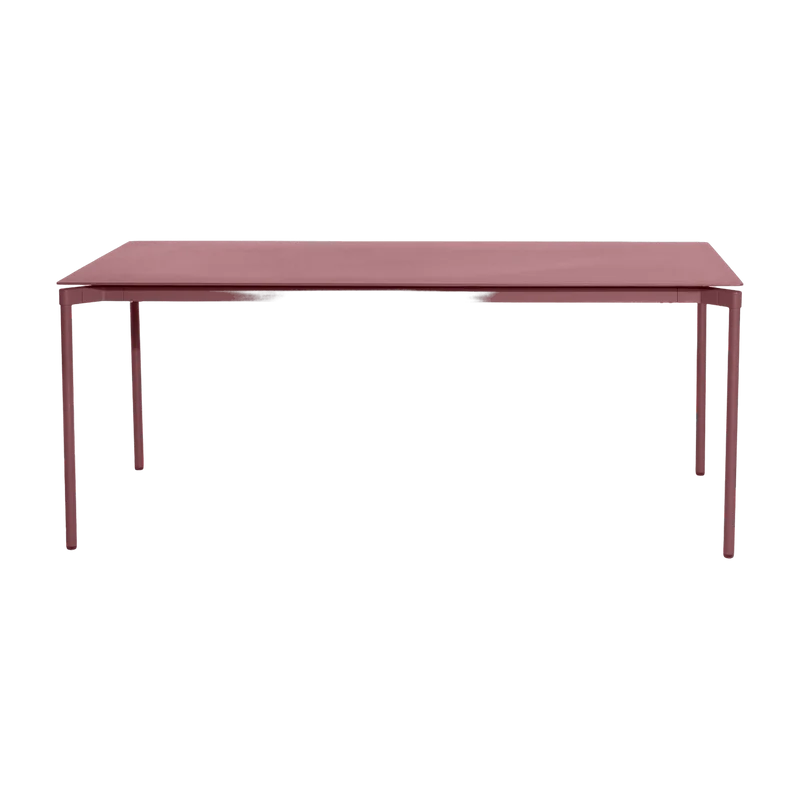 Table de jardin rectangulaire rouge brun Fromme - Petite friture
