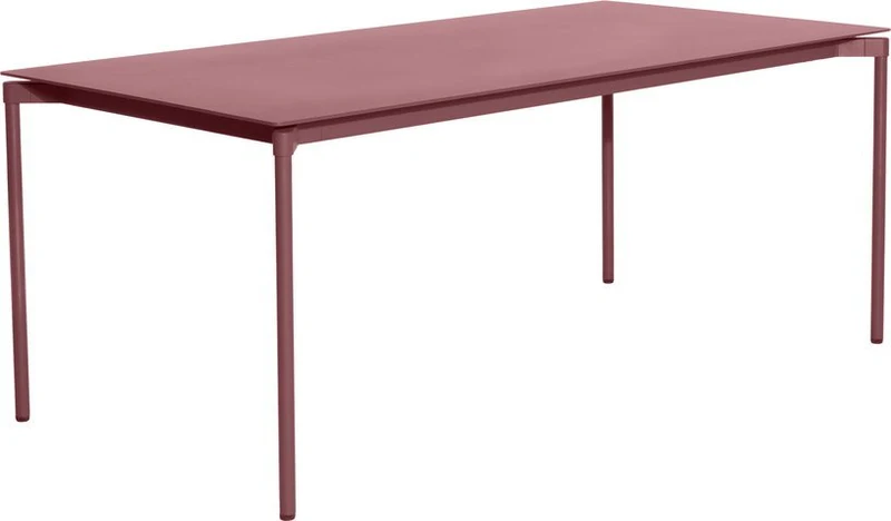 Table de jardin rectangulaire rouge brun Fromme - Petite friture