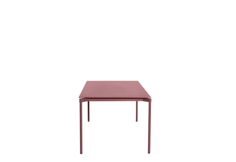 Table de jardin rectangulaire rouge brun Fromme - Petite friture