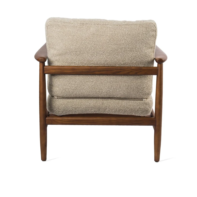 Fauteuil en frêne et tissu beige Todd - Pols Potten