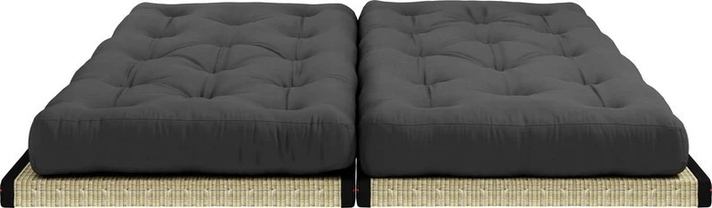 Canapé-futon gris foncé en coton Chico Sofa - Karup Design