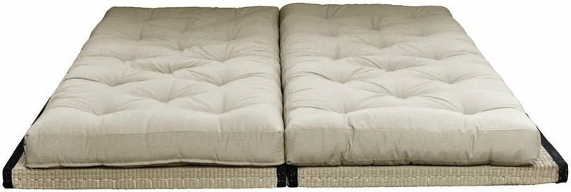 Canapé-futon beige en coton Chico Sofa - Karup Design