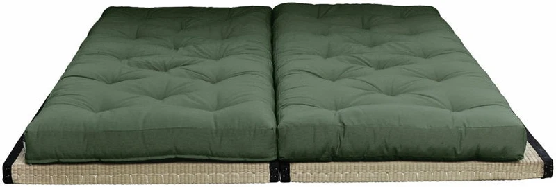 Canapé-futon olive en coton Chico Sofa - Karup Design