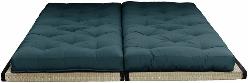 Canapé-futon bleu pétrole en coton Chico Sofa - Karup Design