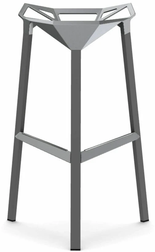 Tabouret en aluminium gris 77 cm One - Magis