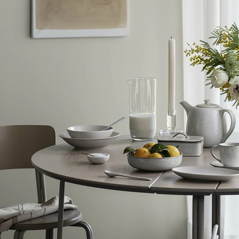 Bol plat en grès crème 17 cm Nordic Vanilla - Broste Copenhagen