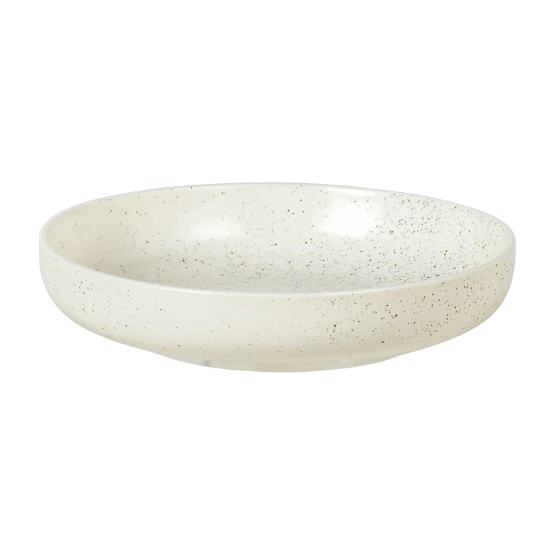 Bol plat en grès crème 22,5 cm Nordic Vanilla - Broste Copenhagen