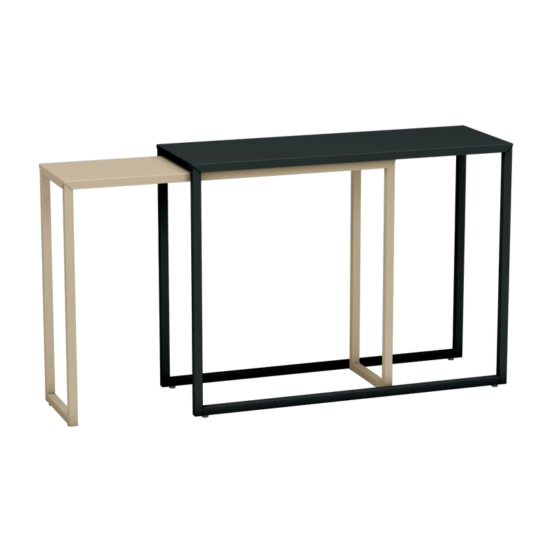 Console coulissante sur le côté anthracite et crème Rafale - Matière Grise