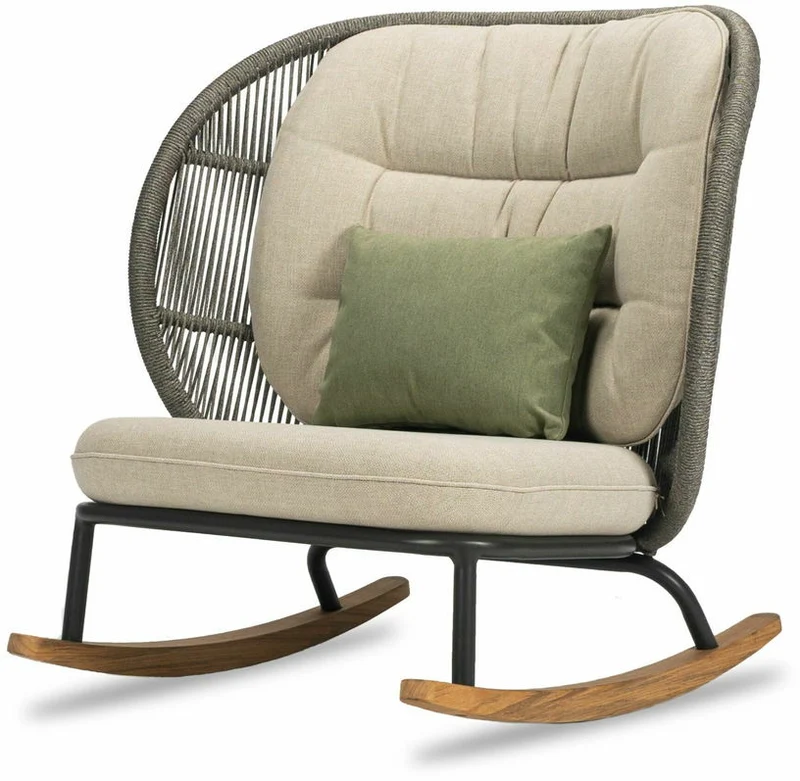 Fauteuil à bascule avec set de coussins Amande Kodo - Vincent Sheppard