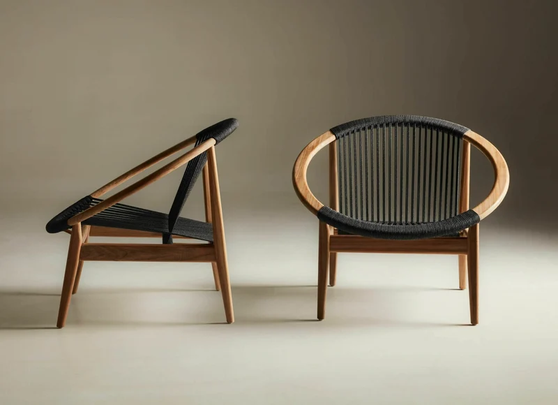 Fauteuil en teck et gris anthracite Frida - Vincent Sheppard