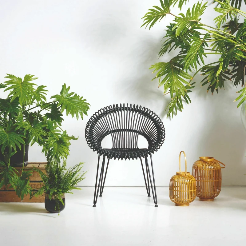 Chaise de repas extérieur noire Roxy - Vincent Sheppard
