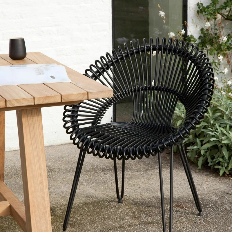 Chaise de repas extérieur camel Roxy - Vincent Sheppard
