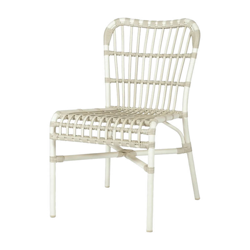 Chaise de repas extérieur blanc cassé Lucy - Vincent Sheppard