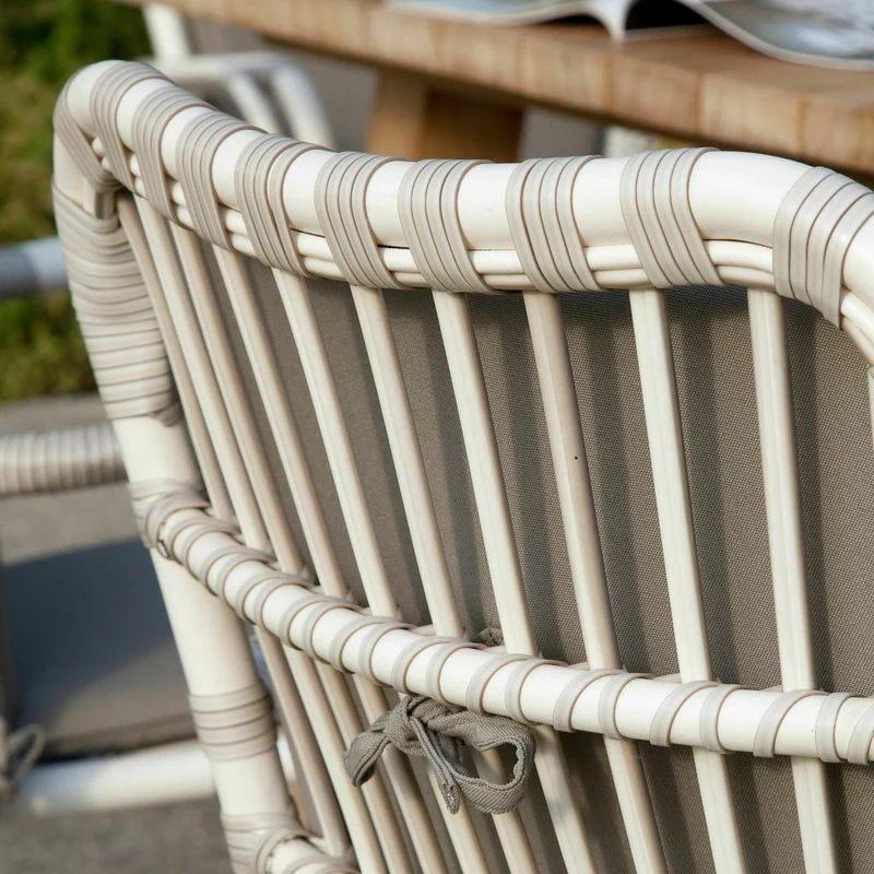 Chaise de repas extérieur blanc cassé Lucy - Vincent Sheppard