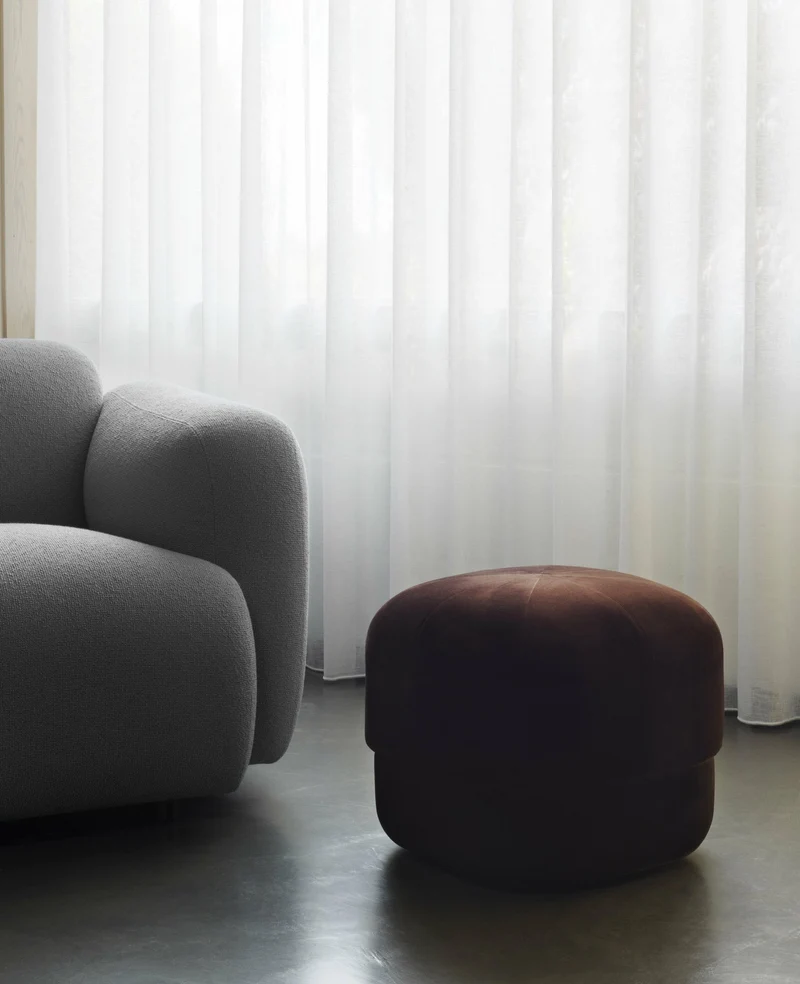 Pouf en polyester coffee S Circus Coffee - Normann Copenhagen