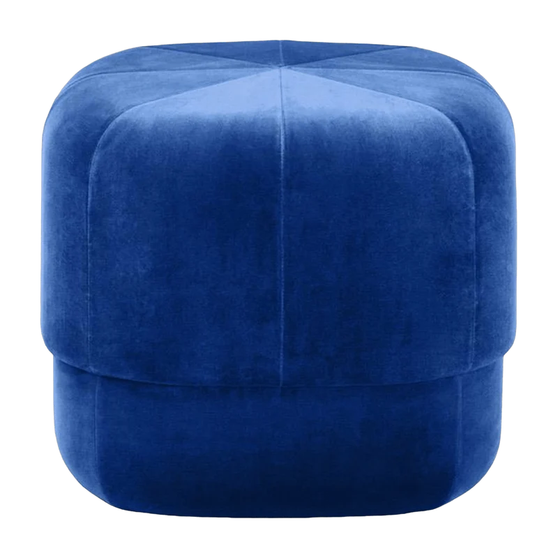 Pouf en polyester bleu électrique S Circus Electric bleu - Normann Copenhagen