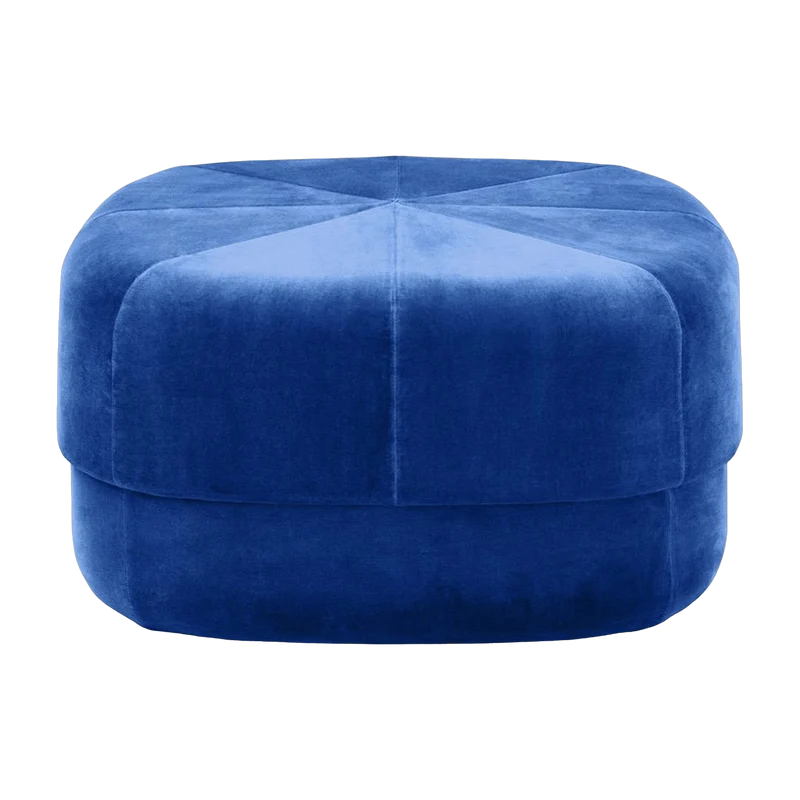 Pouf en polyester bleu électrique L Circus Electric bleu - Normann Copenhagen