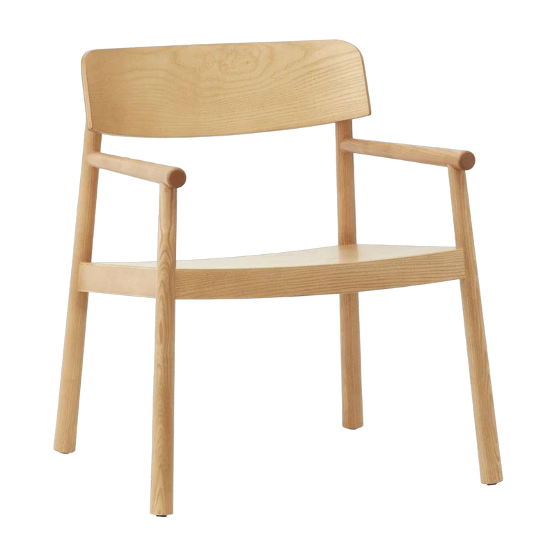 Fauteuil lounge en frêne laqué et peint Timb Tan - Normann Copenhagen