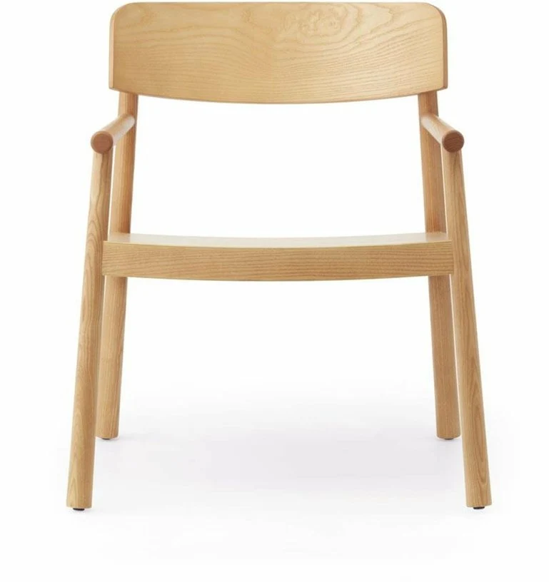 Fauteuil lounge en frêne laqué et peint Timb Tan - Normann Copenhagen