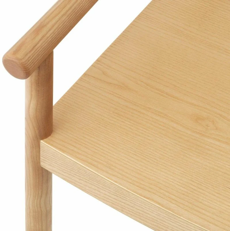 Fauteuil lounge en frêne laqué et peint Timb Tan - Normann Copenhagen
