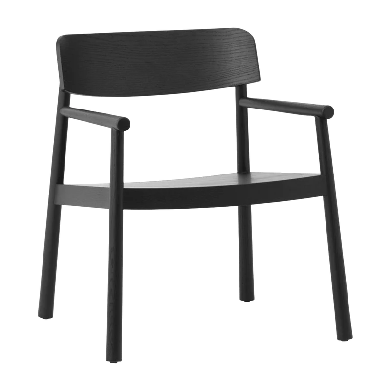 Fauteuil lounge en frêne noir Timb noir - Normann Copenhagen