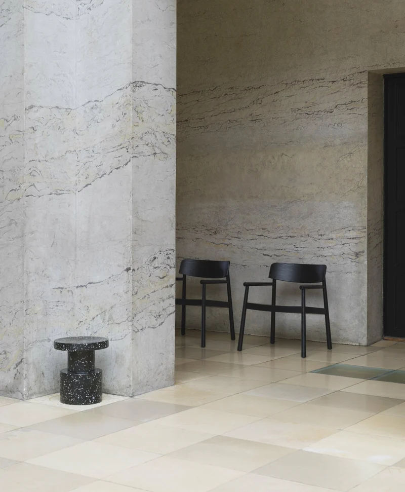 Fauteuil lounge en frêne noir Timb noir - Normann Copenhagen