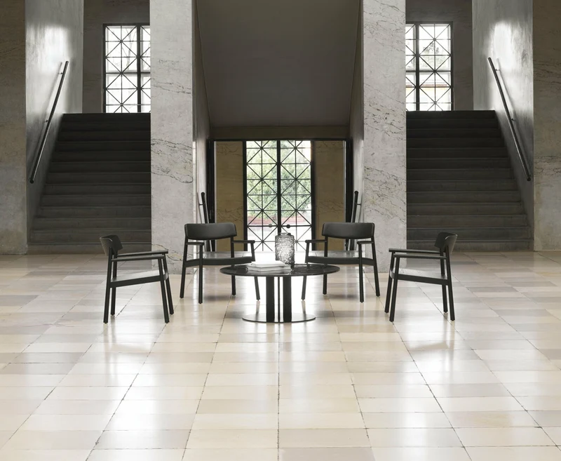 Fauteuil lounge en frêne noir Timb noir - Normann Copenhagen
