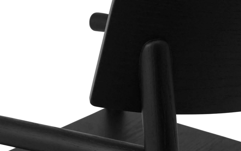 Fauteuil lounge en frêne noir Timb noir - Normann Copenhagen