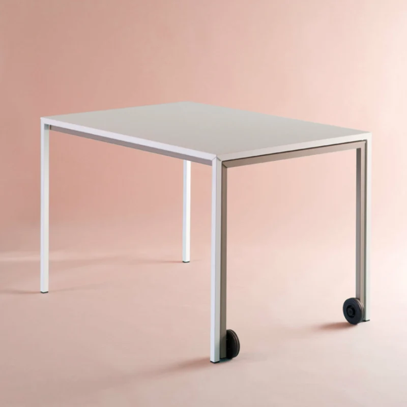 Table rectangulaire coulissante taupe et sable Rafale - Matière Grise