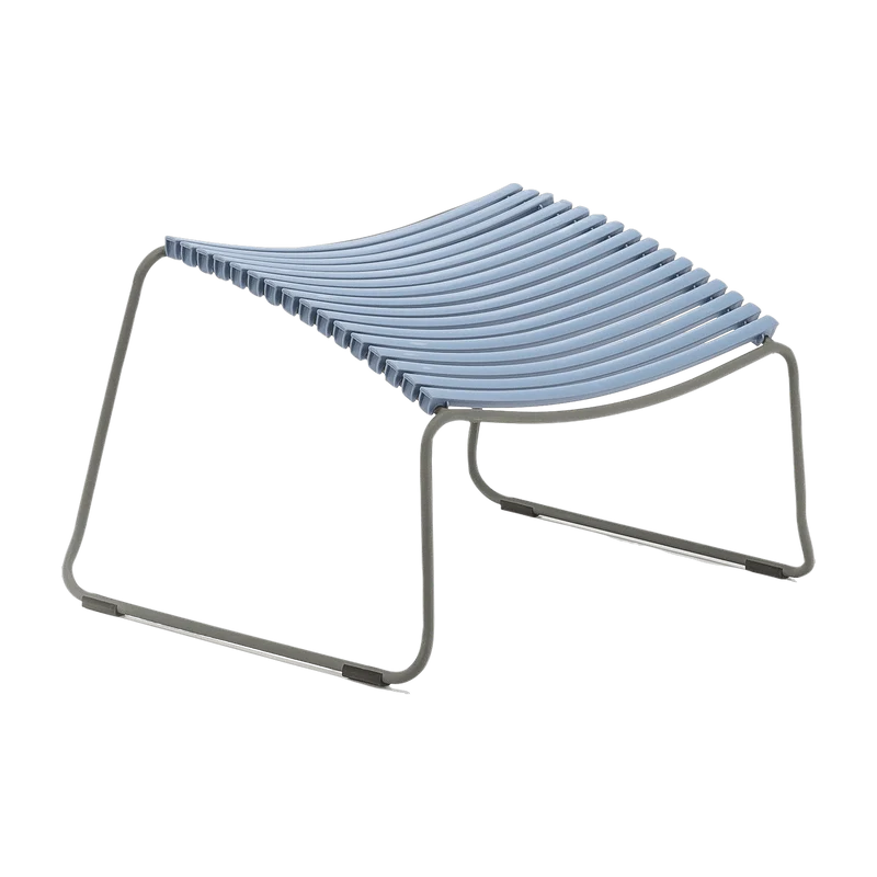 Repose-pieds en métal et plastique bleu pigeon CLICK - Houe