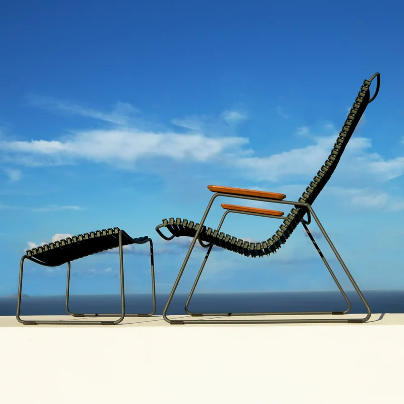 Repose-pieds en métal et plastique multicolore CLICK - Houe